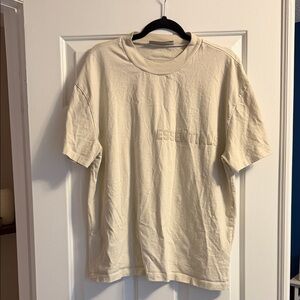 Essentials Beige Short Sleeve Tee